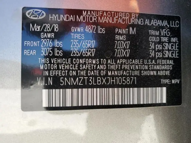 2018 HYUNDAI SANTA FE SPORT 