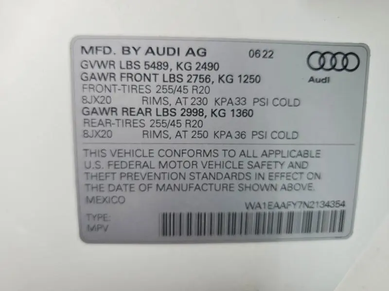 2022 AUDI Q5 PREMIUM PLUS 45  