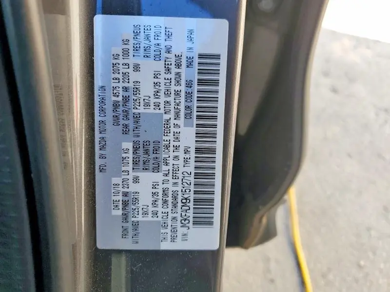 2019 MAZDA CX-5 GRAND TOURING  