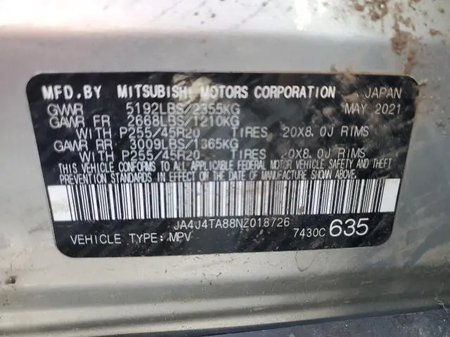 2022 MITSUBISHI OUTLANDER ES  