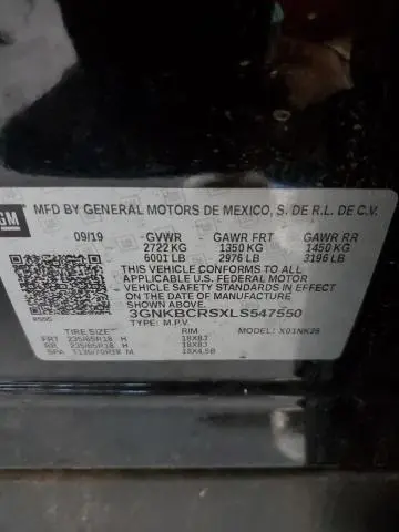 2020 CHEVROLET BLAZER 2LT