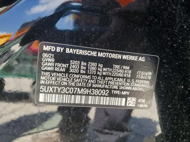 2021 BMW X3 SDRIVE30I  