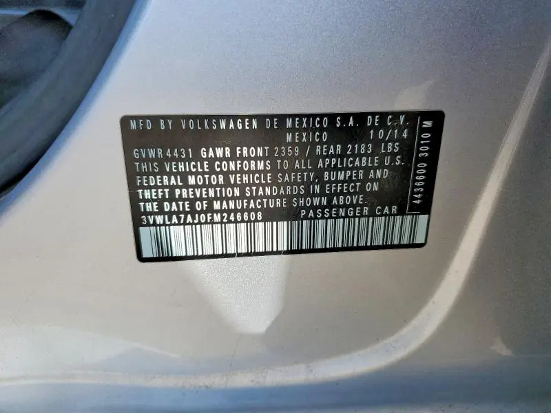 2015 VOLKSWAGEN JETTA TDI  