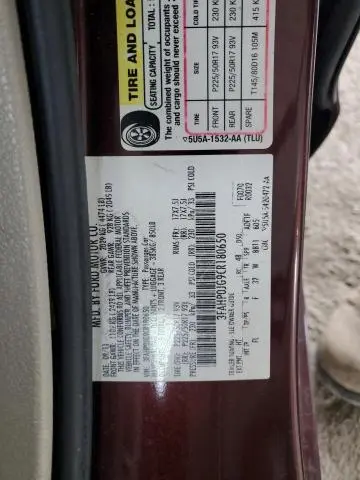 2012 FORD FUSION SEL  