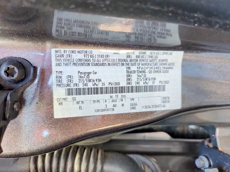 2014 FORD FOCUS SE  