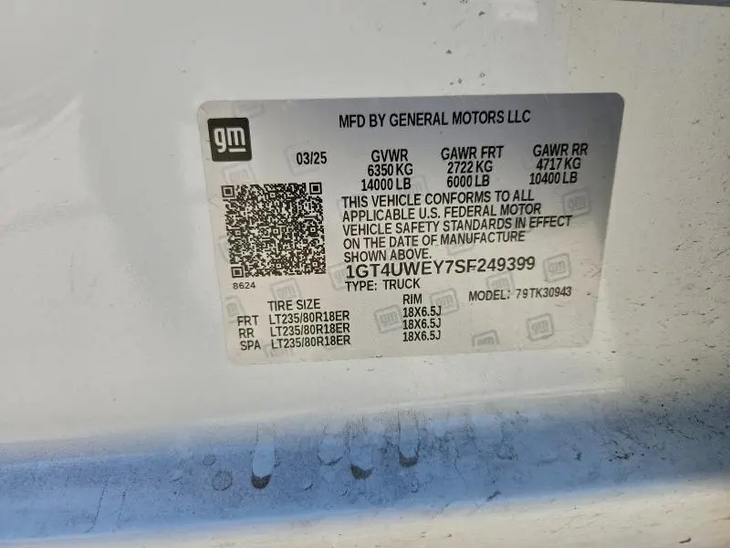 2025 GMC SIERRA K3500 DENALI  