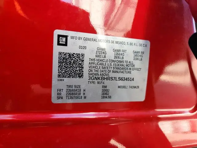 2020 CHEVROLET BLAZER 2LT  