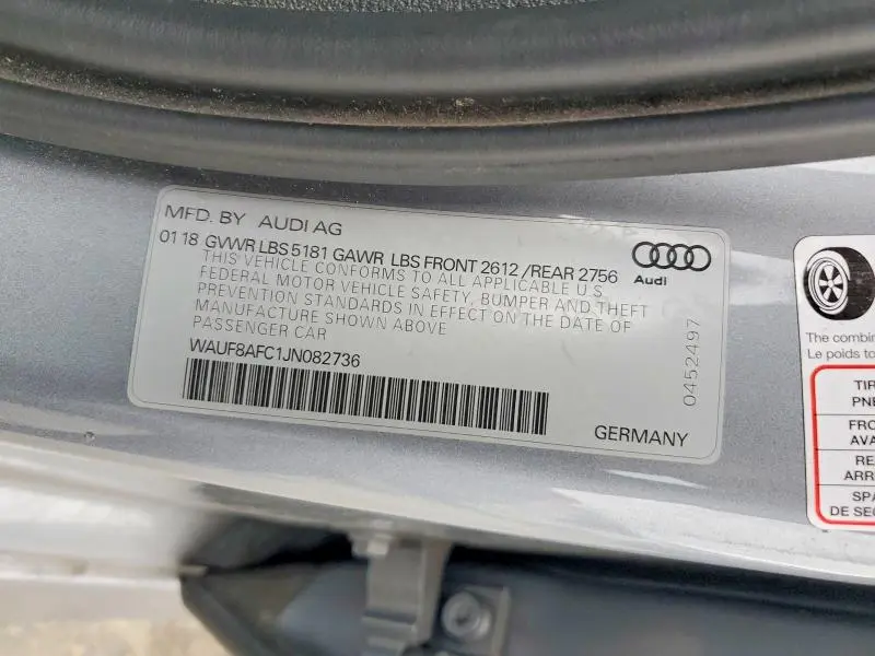 2018 AUDI A6 PREMIUM  