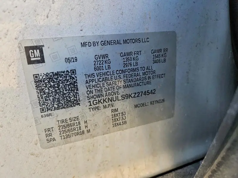 2019 GMC ACADIA SLT-1  