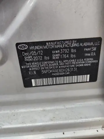 2013 HYUNDAI ELANTRA GLS  