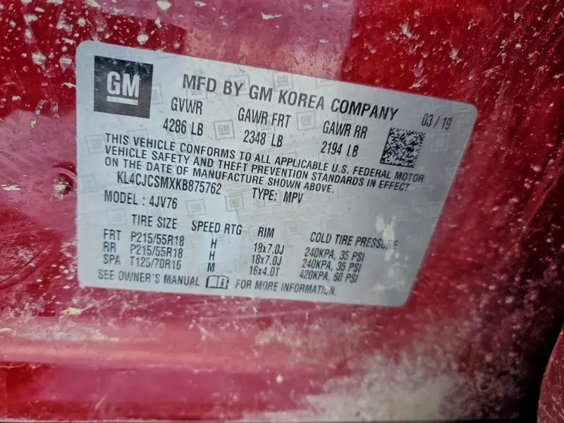 2019 BUICK ENCORE ESSENCE  