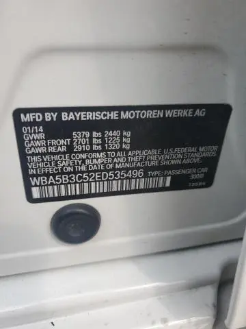 2014 BMW 535 XI  