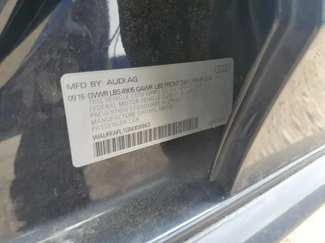 2016 AUDI A4 PREMIUM PLUS S-LINE  