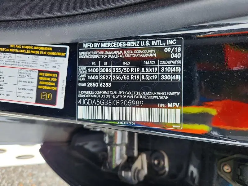 2019 MERCEDES-BENZ GLE 400 4MATIC  