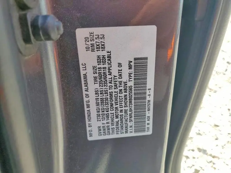 2021 HONDA ODYSSEY EXL  