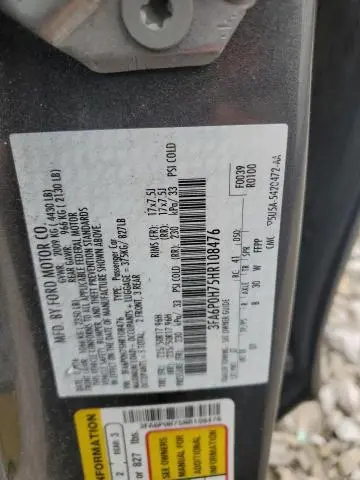 2017 FORD FUSION SE  