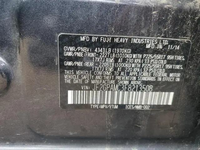 2015 SUBARU XV CROSSTREK 2.0 LIMITED  