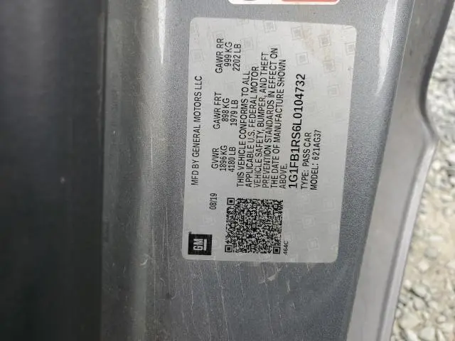 2020 CHEVROLET CAMARO LS  