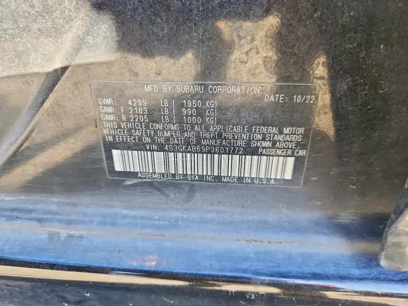 2023 SUBARU IMPREZA   
