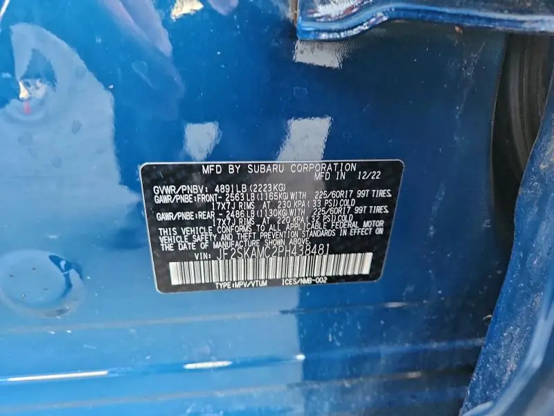 2023 SUBARU FORESTER WILDERNESS  