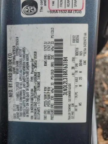 2011 LINCOLN MKZ HYBRID  