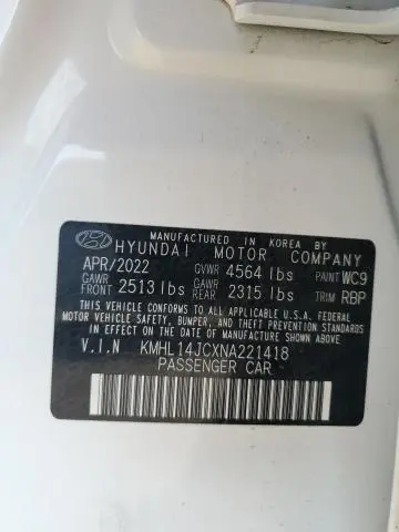 2022 HYUNDAI SONATA N LINE  