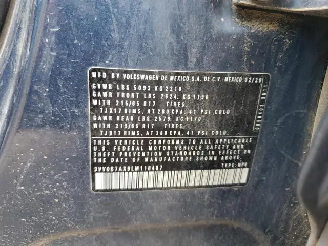 2020 VOLKSWAGEN TIGUAN S  