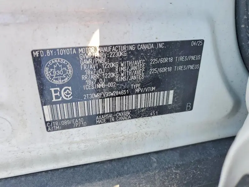 2025 TOYOTA RAV4 LIMITED  