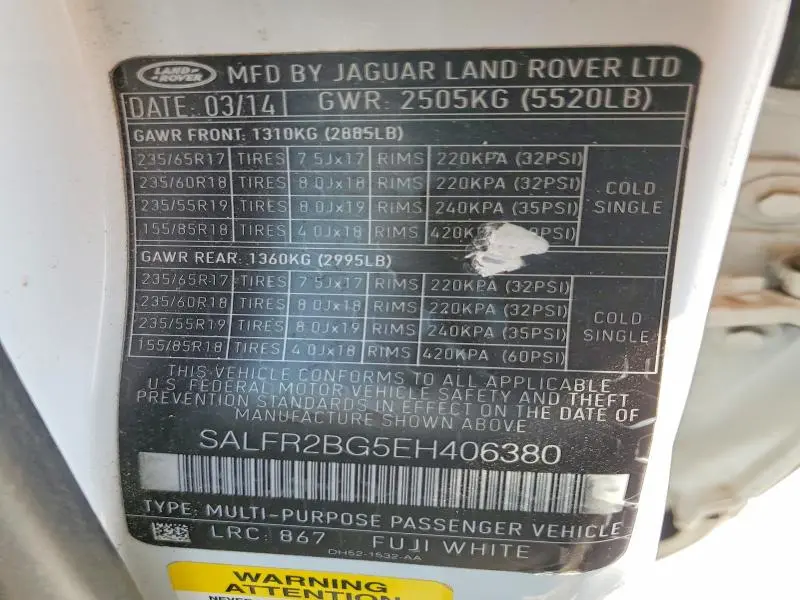 2014 LAND ROVER LR2 HSE  