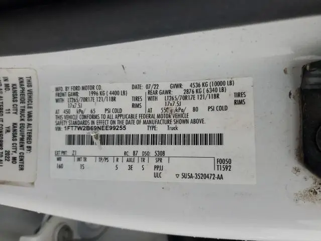 2022 FORD F250 SUPER DUTY  