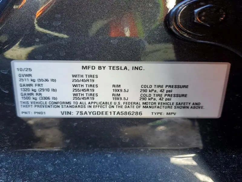 2026 TESLA MODEL Y   