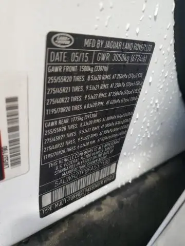 2015 LAND ROVER RANGE ROVER SPORT SC  