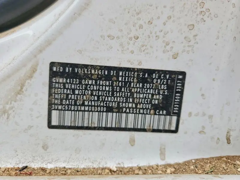 2021 VOLKSWAGEN JETTA S  