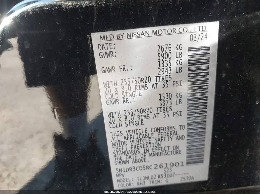 2024 NISSAN PATHFINDER SL 4WD
