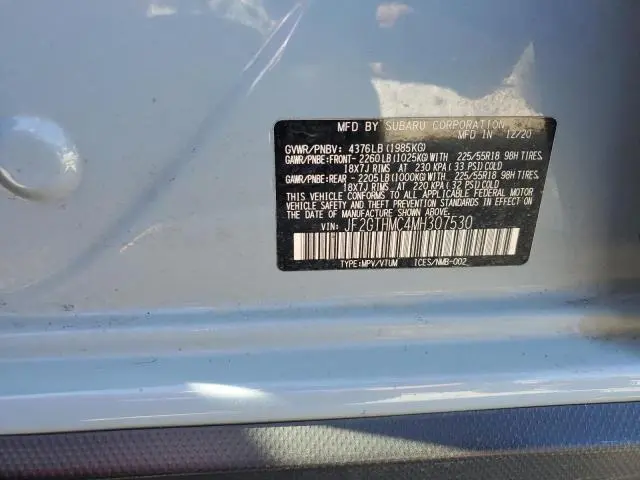 2021 SUBARU CROSSTREK LIMITED  