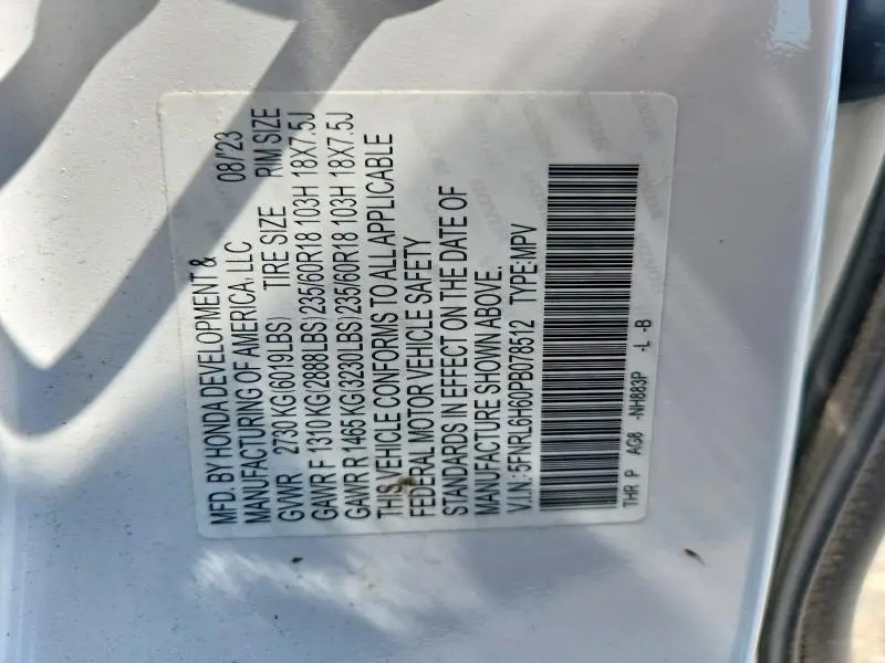 2023 HONDA ODYSSEY EXL  
