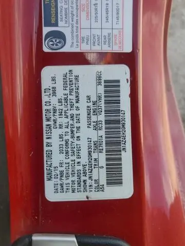 2016 NISSAN 370Z BASE  