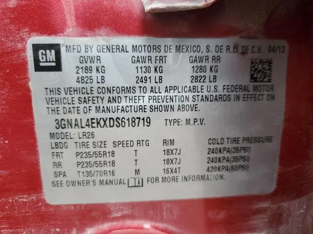 2013 CHEVROLET CAPTIVA LTZ  