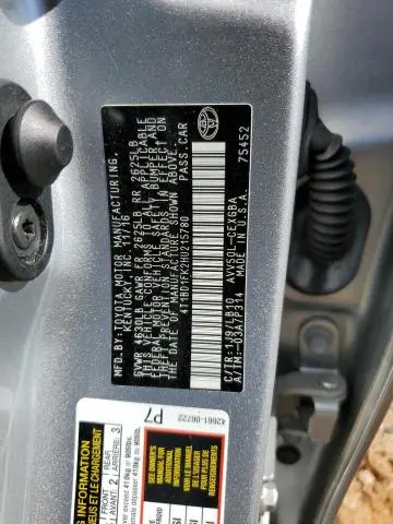 2017 TOYOTA CAMRY HYBRID  