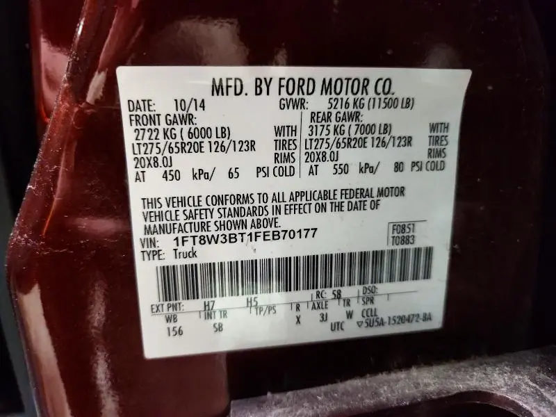 2015 FORD F350 SUPER DUTY  