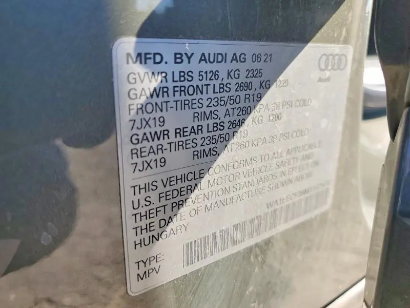 2021 AUDI Q3 PREMIUM PLUS S LINE 45  