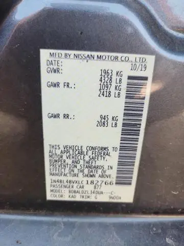 2020 NISSAN ALTIMA S