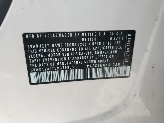 2014 VOLKSWAGEN JETTA SE  