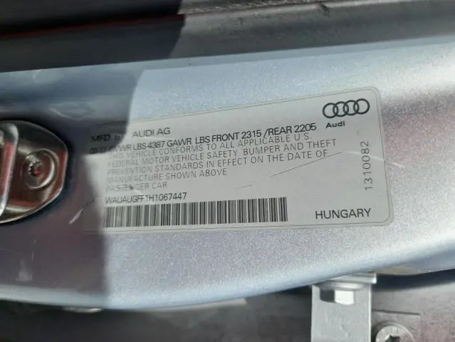 2017 AUDI A3 PREMIUM  