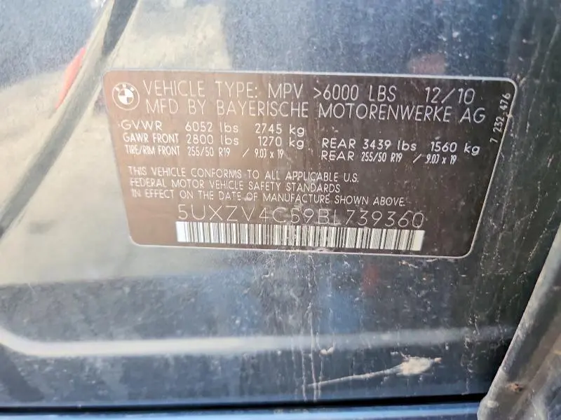 2011 BMW X5 XDRIVE35I  