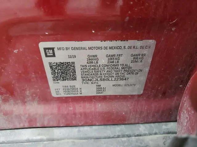 2020 CHEVROLET TRAX 1LT  