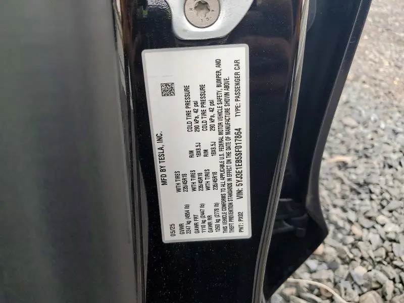 2025 TESLA MODEL 3   