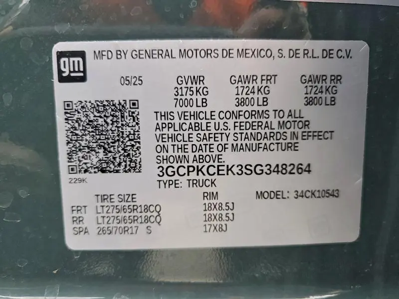 2025 CHEVROLET SILVERADO K1500 TRAIL BOSS CUSTOM  