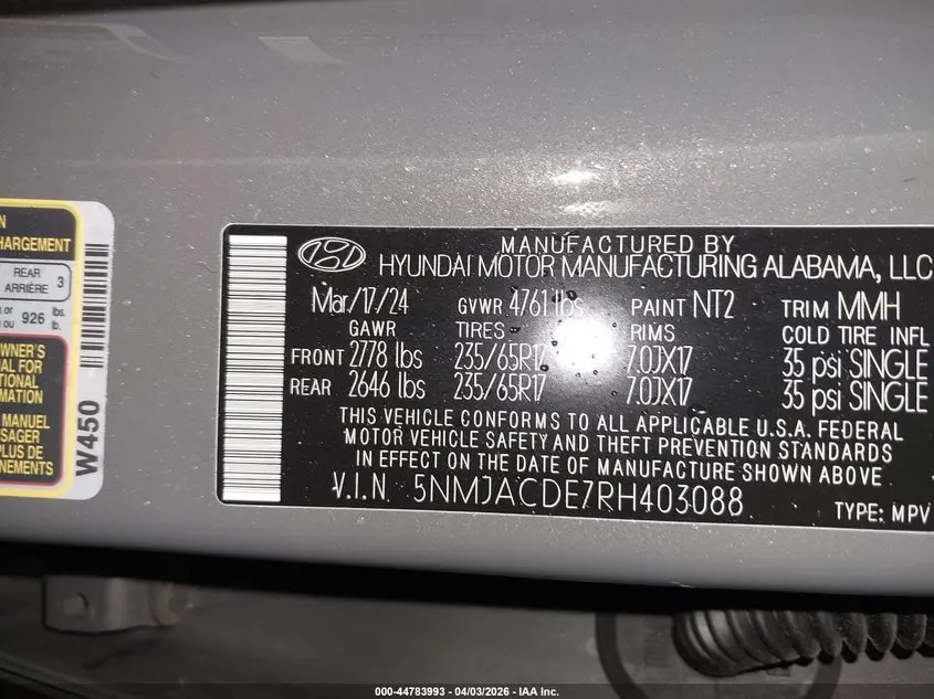 2024 HYUNDAI TUCSON SE
