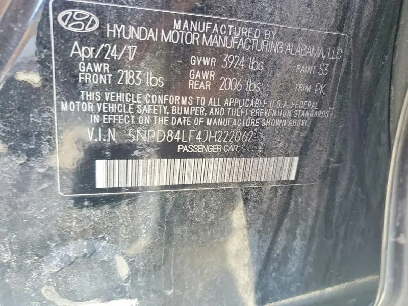 2018 HYUNDAI ELANTRA SEL  